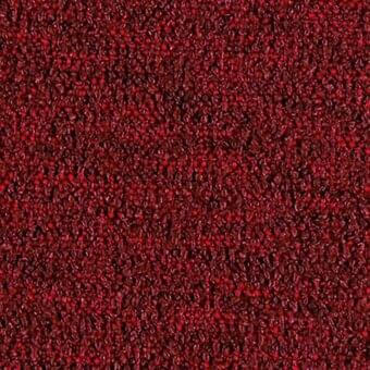 Aida A2K Rubino fabric texture displaying a dense, granular pattern in saturated red, composed of small, irregular elements.